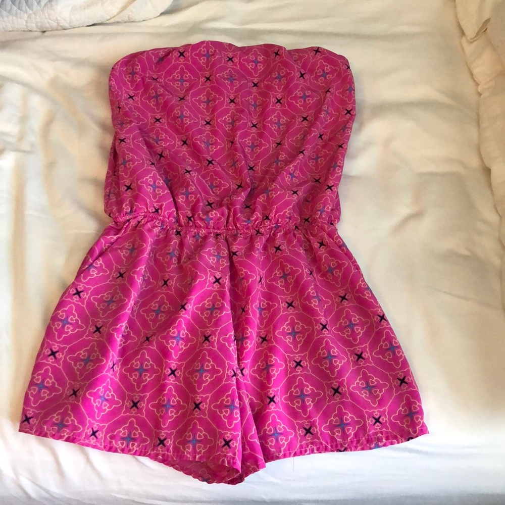 bright pink romper